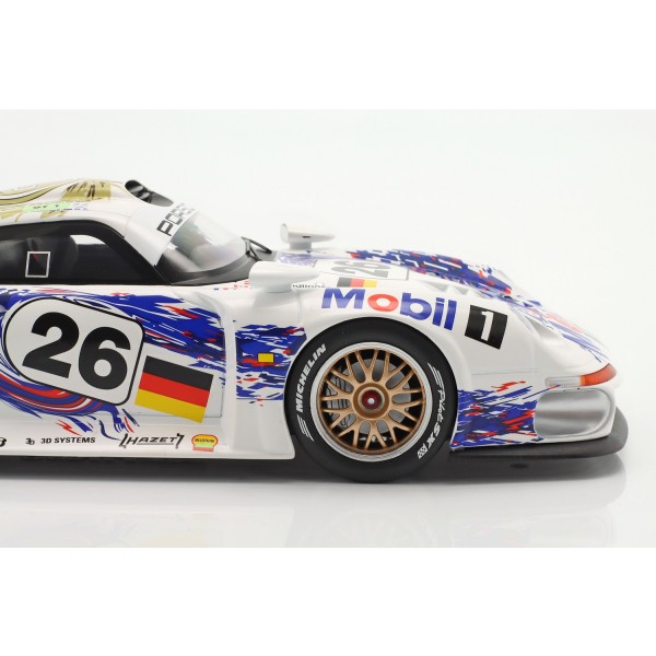 Porsche 911 GT1 #26 24h LeMans 1996 Dalmas, Wendlinger, Goodyear 1/18