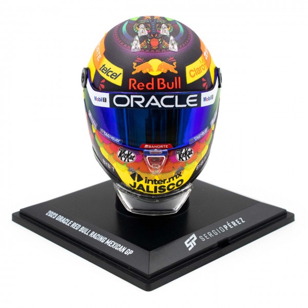 Sergio Pérez miniature helmet Formula 1 Mexico GP 2023 1/4