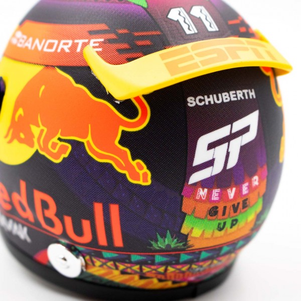 Sergio Pérez miniature helmet Formula 1 Mexico GP 2023 1/4